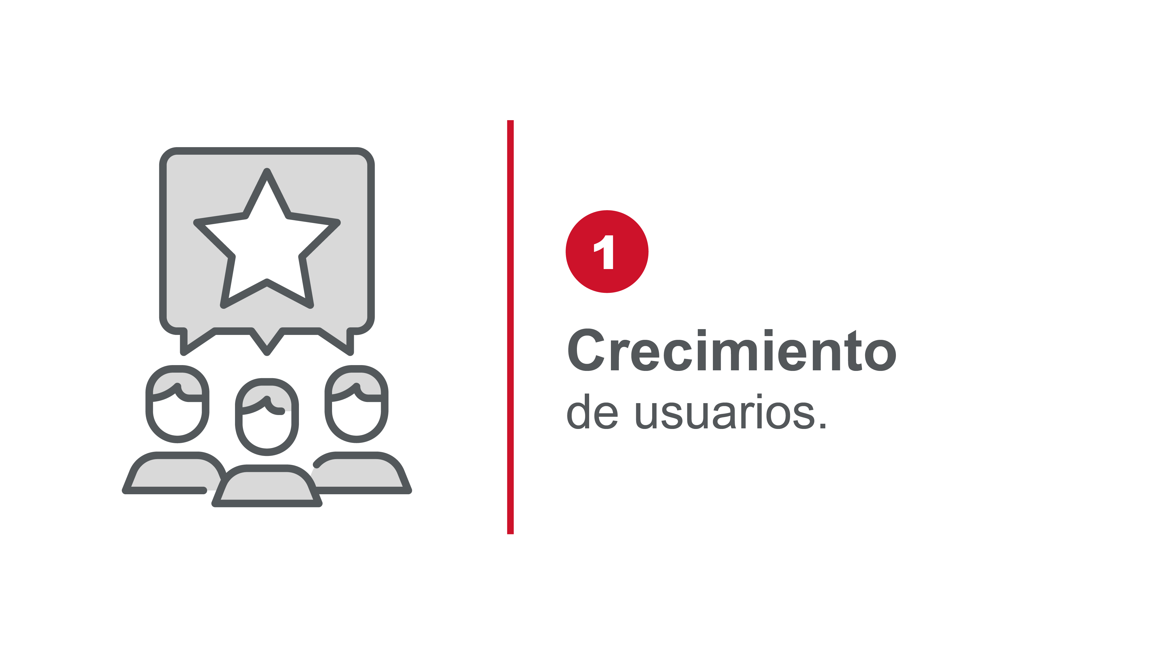 Crecimiento de usuarios