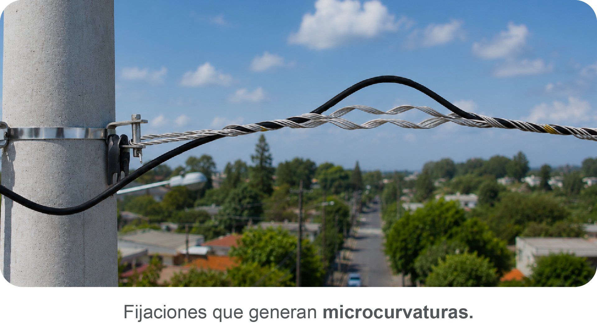 Fijaciones que generan microcurvaturas